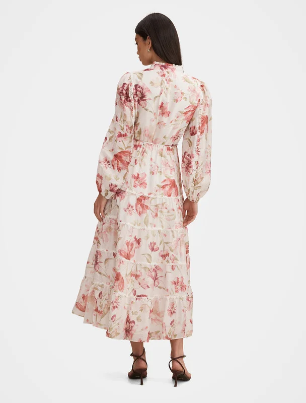 فورايفر نيو Dr19659-Pink Women's Mid Dress